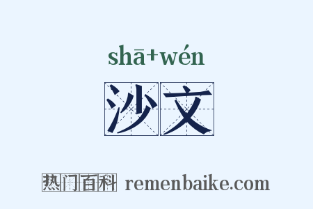 沙文是什么意思的图片